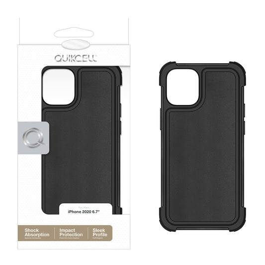 Apple iPhone 12 Pro Max Quikcell Operator All Purpose Protective Case - Pebble Black (1102573)