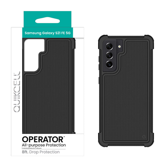 Samsung Galaxy S21 FE/FE 5G QUIKCELL OPERATOR All-Purpose Protective Case - PEBBLE BLACK (1104076)