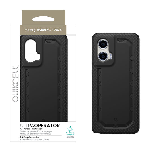 Quikcell Moto G Stylus 5G (2024) ULTRA OPERATOR Rugged Protective Case Armor Black (1107764)