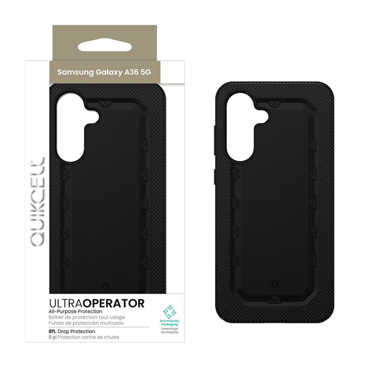 Quikcell Samsung Galaxy A36 5G ULTRA OPERATOR Rugged Protective Case Armor Black (1103001)