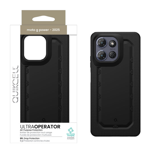 Moto G Power 2025 Quikcell ULTRA OPERATOR Rugged Protective Case - Armor Black (1102684)