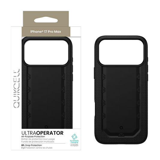 QUIKCELL Apple iPhone 17 Pro Max Ultra OPERATOR Case BLACK( 1103341) (MSRP $49.99)