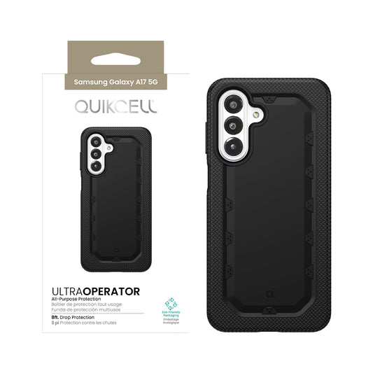 Quikcell Ultra Operator Case Samsung Galaxy A17 5G, Samsung Galaxy A16 5G Armor Black (1108116) (MSRP $49.99)