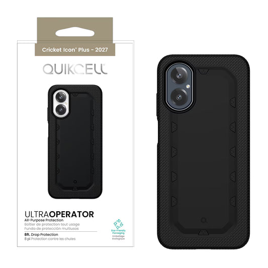Quikcell Ultra Operator Case Cricket Icon Plus 2027 - Armor Black (1108268)(MSRP $49.99)