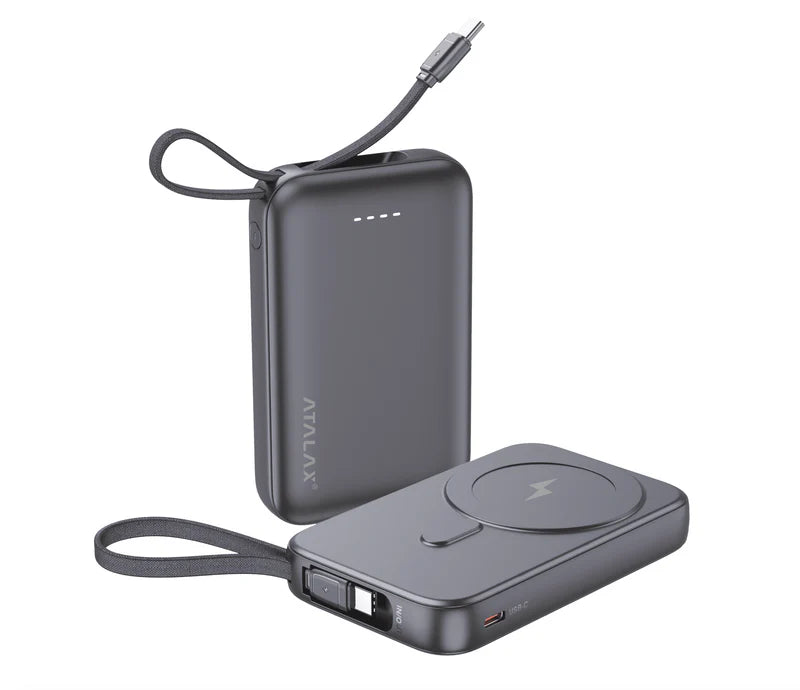 ATALAX X105 MAGSAFE WIRELESS POWER BANK 10000 MAh GRAY ( 1103767) (MSRP $89.99)