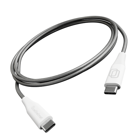 Cellhelmet Braided Type-C to Type-C Charge/Sync Cable 15ft - Gray (1108237) (MSRP $59.99)