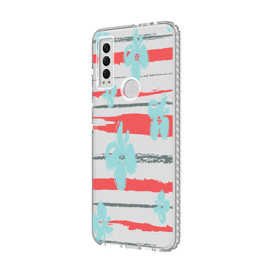 CRICKET OVATION 3 PUREGEAR FASHION SERIES CASE - DESIGN 4 TEAL FLOWERS (1105323)