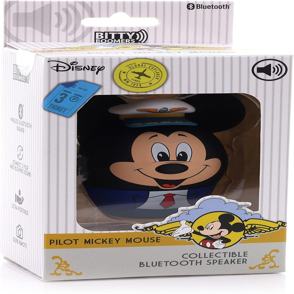 Bitty Boomers Disney Mickey Mouse One: Waltâ€™s Plane - Pilot Mickey Mouse - Mini Bluetooth Speaker  ( 1103526) (MSRP $39.99)