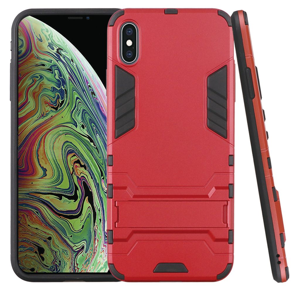 iPhone XS Max Dynamite Shockproof Kickstand Hybrid - Red  (952)