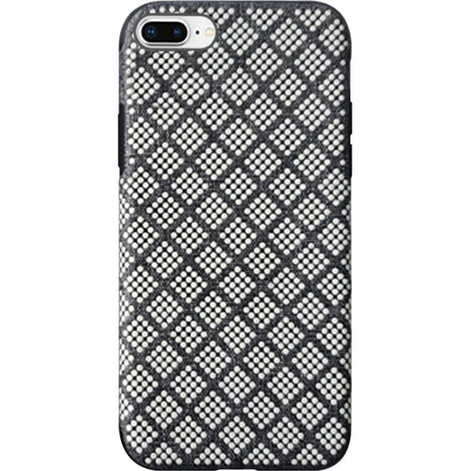 iPhone 8 Plus/7 Plus Premium Series Light Thin TPU Case with Raised Dots - Black (4743)