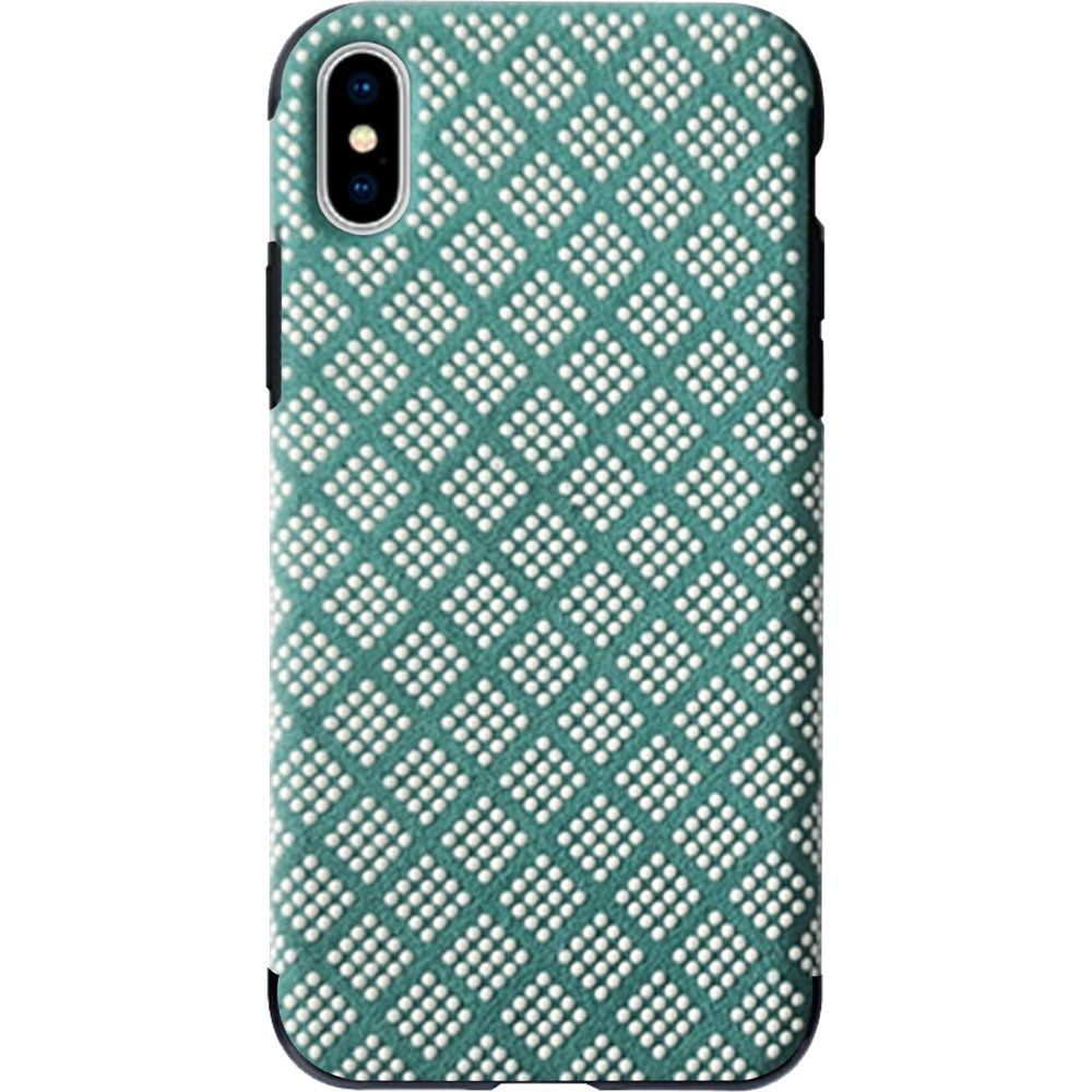 iPhone XS Max Premium Series Light Thin TPU Case with Raised Dots - Mint (948)