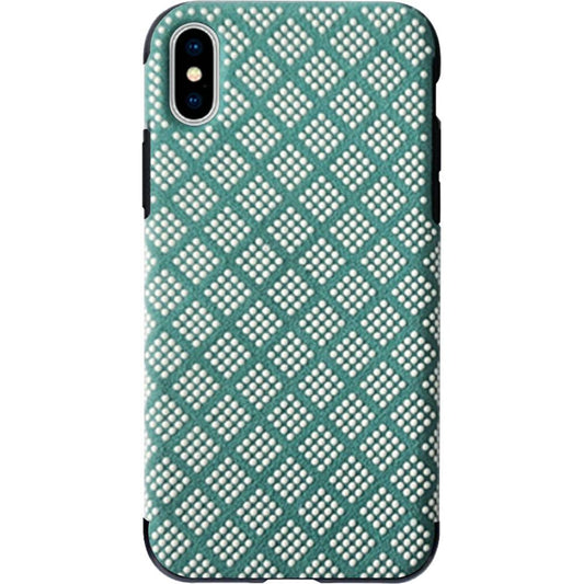 iPhone XS Max Premium Series Light Thin TPU Case with Raised Dots - Mint (948)