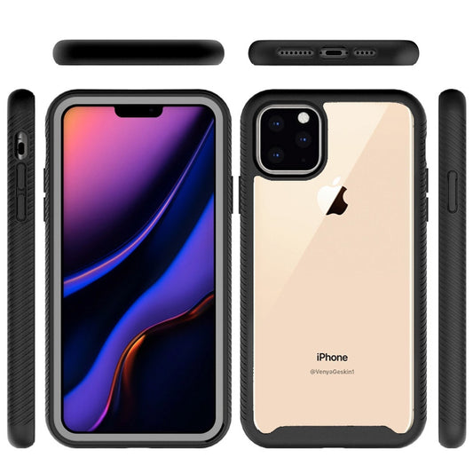 Apple iPhone 13 Pro 6.1 Shockproof Heavy Duty Bumper Case - Clear/Black (1102000)