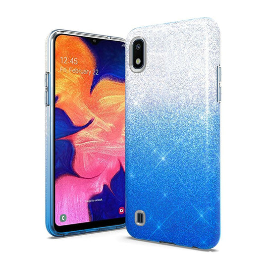Samsung Galaxy A10e Two Tone Glitter Hybrid - Light Blue (69)