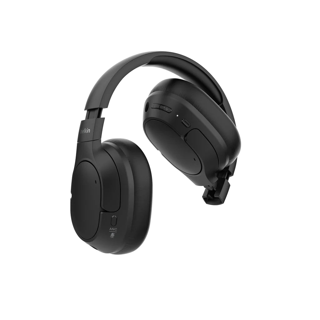 Belkin Isolate Over-Ear Anc Headphones - Black ( 1108078) (MSRP $79.99)