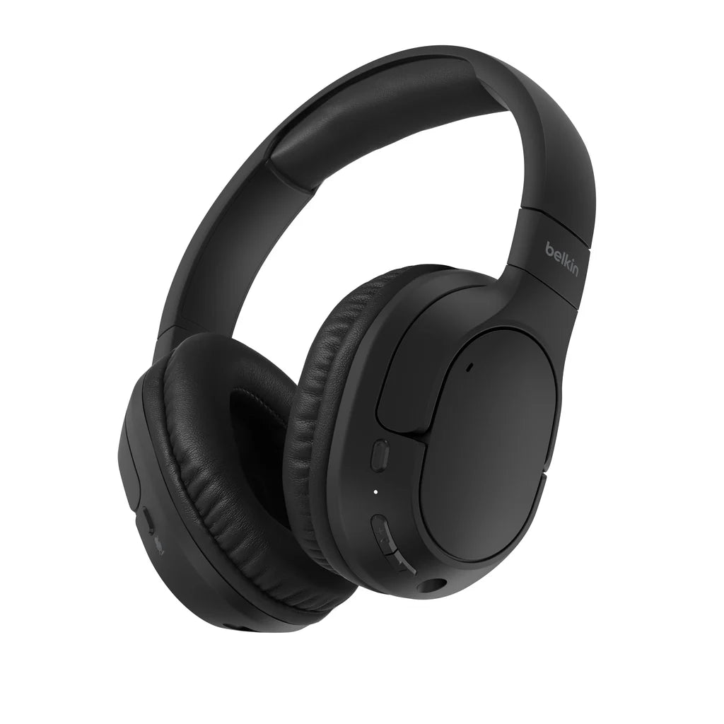 Belkin Surround Over-Ear Enc Headphones - Black ( 1108077) (MSRP $59.99)