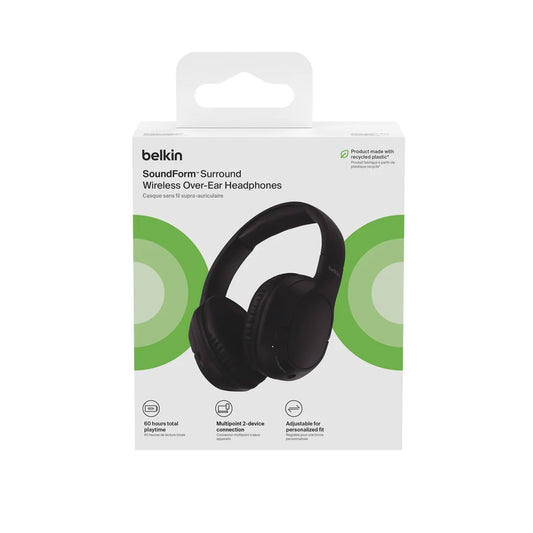 Belkin Surround Over-Ear Enc Headphones - Black ( 1108077) (MSRP $59.99)