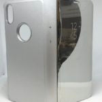 Apple Iphone X High Quality Optimized Viewing Angle Case- Silver (703)