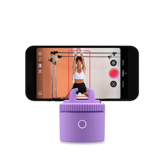 Pod Lite Fitness Tracking Phone Holder, Auto 360° Rotation, Selfie, Handsfree Video Recording - Purple (1102814)