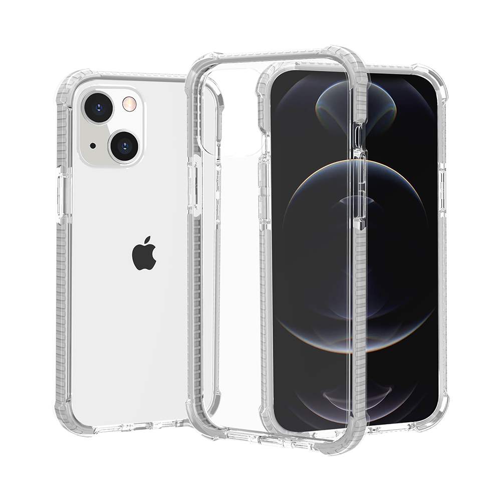 Apple iPhone 13 Pro Acrylic Tough 2.5mm Transparent ShockProof Hybrid Case Cover - White (1102776)
