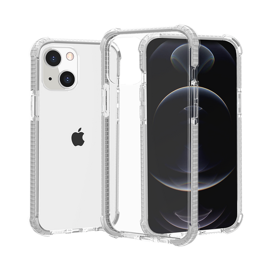 Apple iPhone 13 Pro Acrylic Tough 2.5mm Transparent ShockProof Hybrid Case Cover - White (1102776)