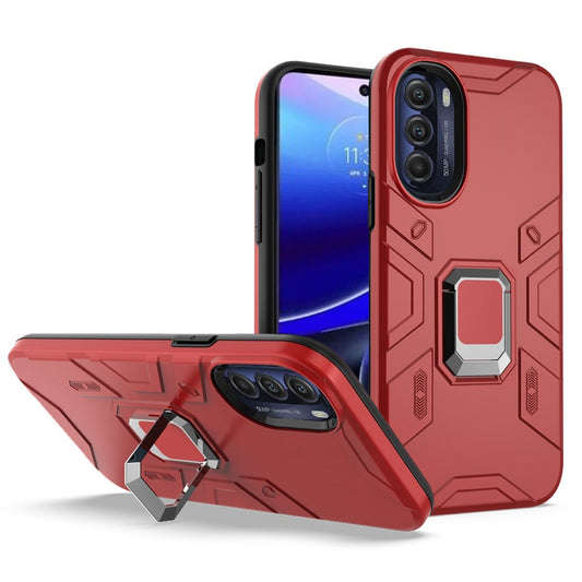 Motorola Moto G Stylus 5G (2022) Advanced Magnetic Ring Hybrid Case Cover - Red (1103968)
