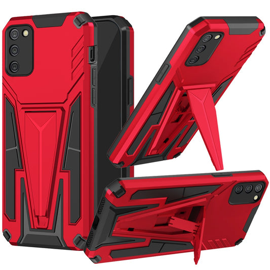 Samsung A02s Alien Design Shockproof Kickstand Magnetic Hybrid Case Cover - Red (1102619)