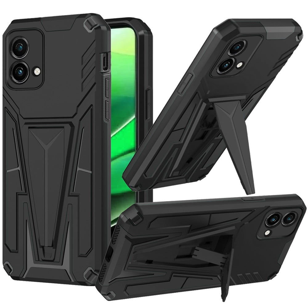 Motorola G Stylus 5G 2023 Alien Design Shockproof Kickstand Magnetic Hybrid Case Cover - Black (1105752)