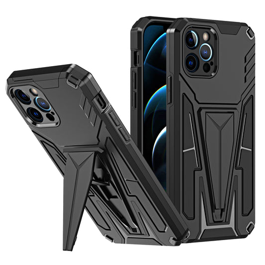 Apple iPhone 11 (XI6.1) Alien Design Shockproof Kickstand Magnetic Hybrid Case Cover - Black (1107062)