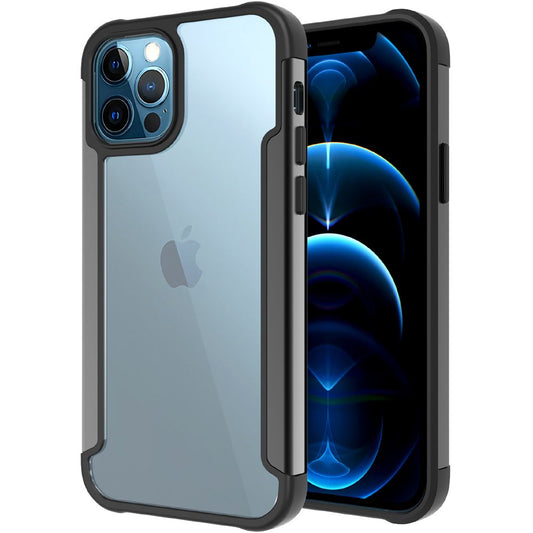 Apple iPhone 13 Mini 5.4 Aluminium Alloy Transparent PC TPU Slick Hybrid - Black (1102157)