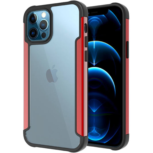 Apple iPhone 13 Mini 5.4 Aluminium Alloy Transparent PC TPU Slick Hybrid - Red (1102158)