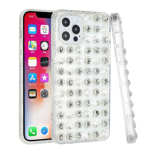 Apple iPhone XR All Over Diamond Luxury 2.0mm Thick TPU Cover Case - Clear/Clear (1102722)
