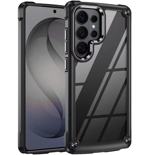Samsung s26 Ultra Ultimate CaseX Transparent Hybrid Case with Metal Buttons And Camera Edges - Black ( 1107824) (MSRP $49.99)