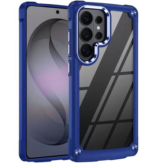 Samsung s26 Ultra Ultimate CaseX Transparent Hybrid Case with Metal Buttons And Camera Edges - Blue ( 1107825) (MSRP $49.99)
