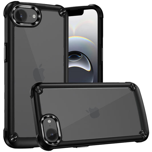 iPhone 17E / 16E / SE4 Ultimate CaseX Transparent Hybrid Case with Metal Buttons And Camera Edges - Black ( 1107763) (MSRP $49.99)