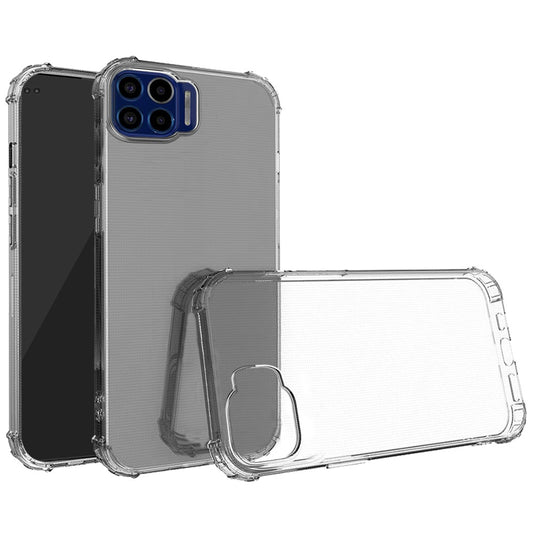 Moto One 5G, Moto G 5G Plus Shockproof Transparent Thick TPU Case Cover - Clear (1101975)