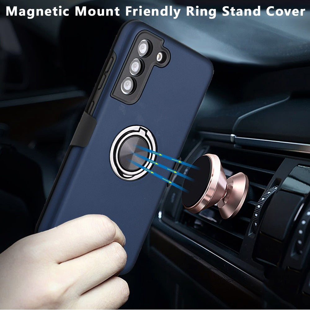 Samsung Galaxy S21 FE 3in1 CHIEF Combo Holster Clip Stand Hybrid Case Cover - Blue (1102630)