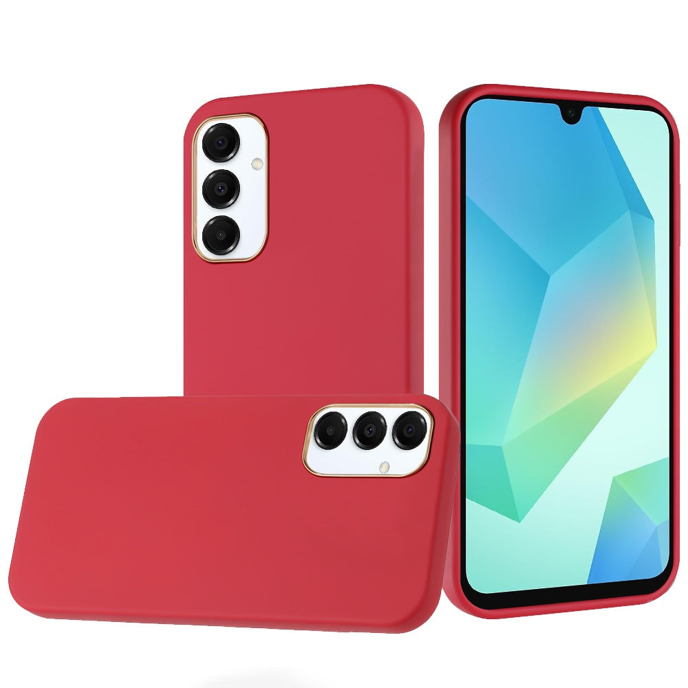 Samsung A16 5G Classy Slick Chromed Around Hybrid Case Cover - Red (1102476)