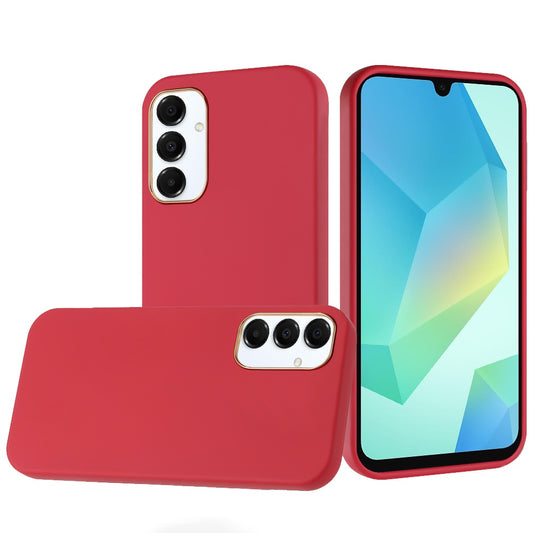 Samsung A16 5G Classy Slick Chromed Around Hybrid Case Cover - Red (1102476)
