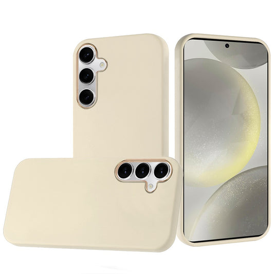 Samsung s25/s24 Classy Slick Chromed Around Hybrid Case Cover - White (1102700)