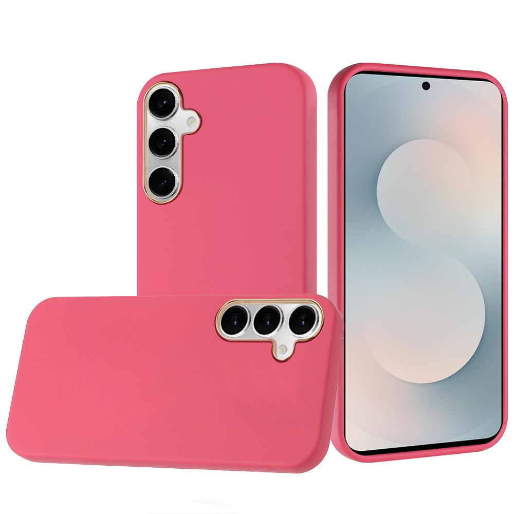 Samsung s25 FE Classy Slick Chromed Around Hybrid Case Cover - Hot Pink ( 1103582) (MSRP $39.99)