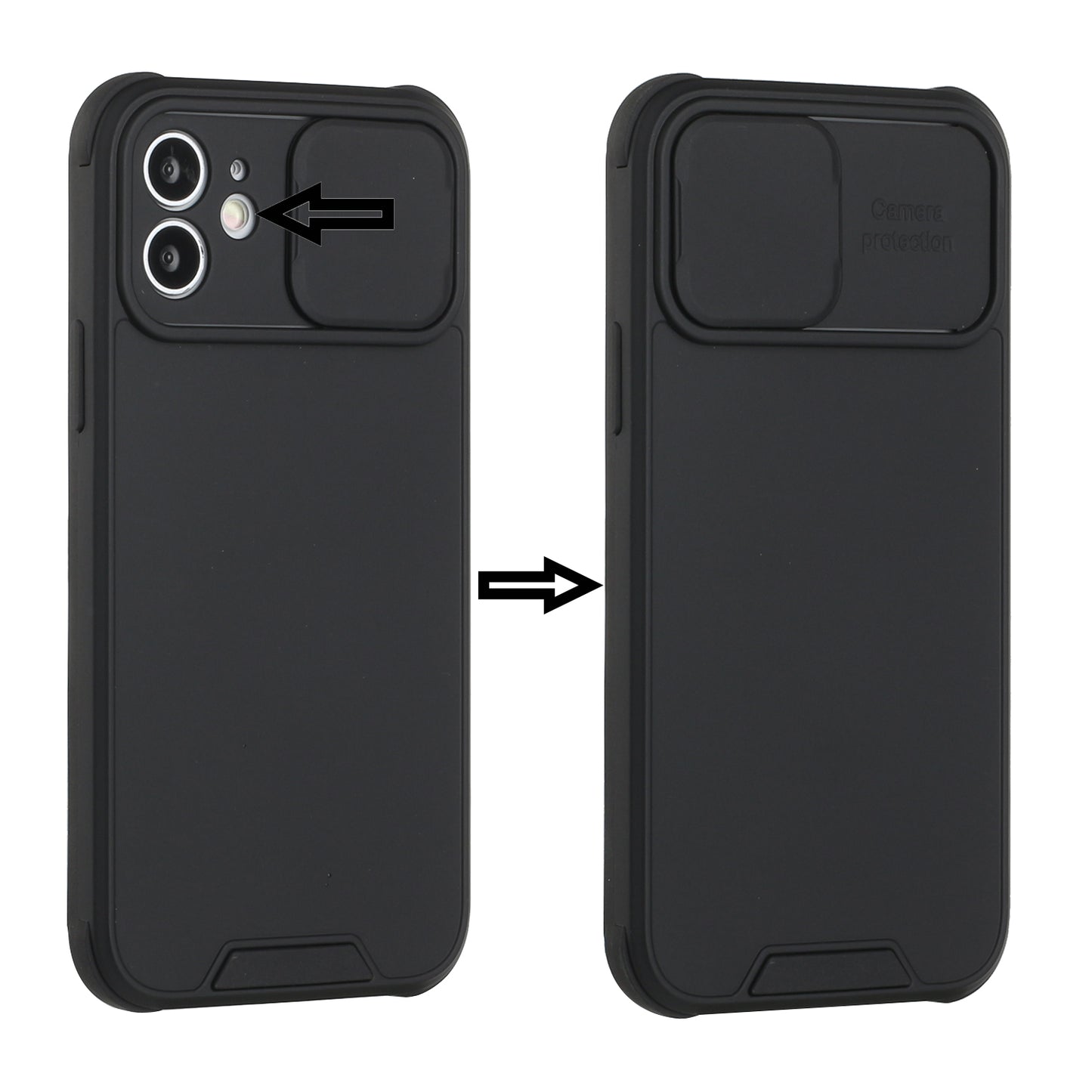 Apple iPhone 13 Pro Heavy Duty Camera Protection Shockproof Hybrid Case Cover - Black (1102765)