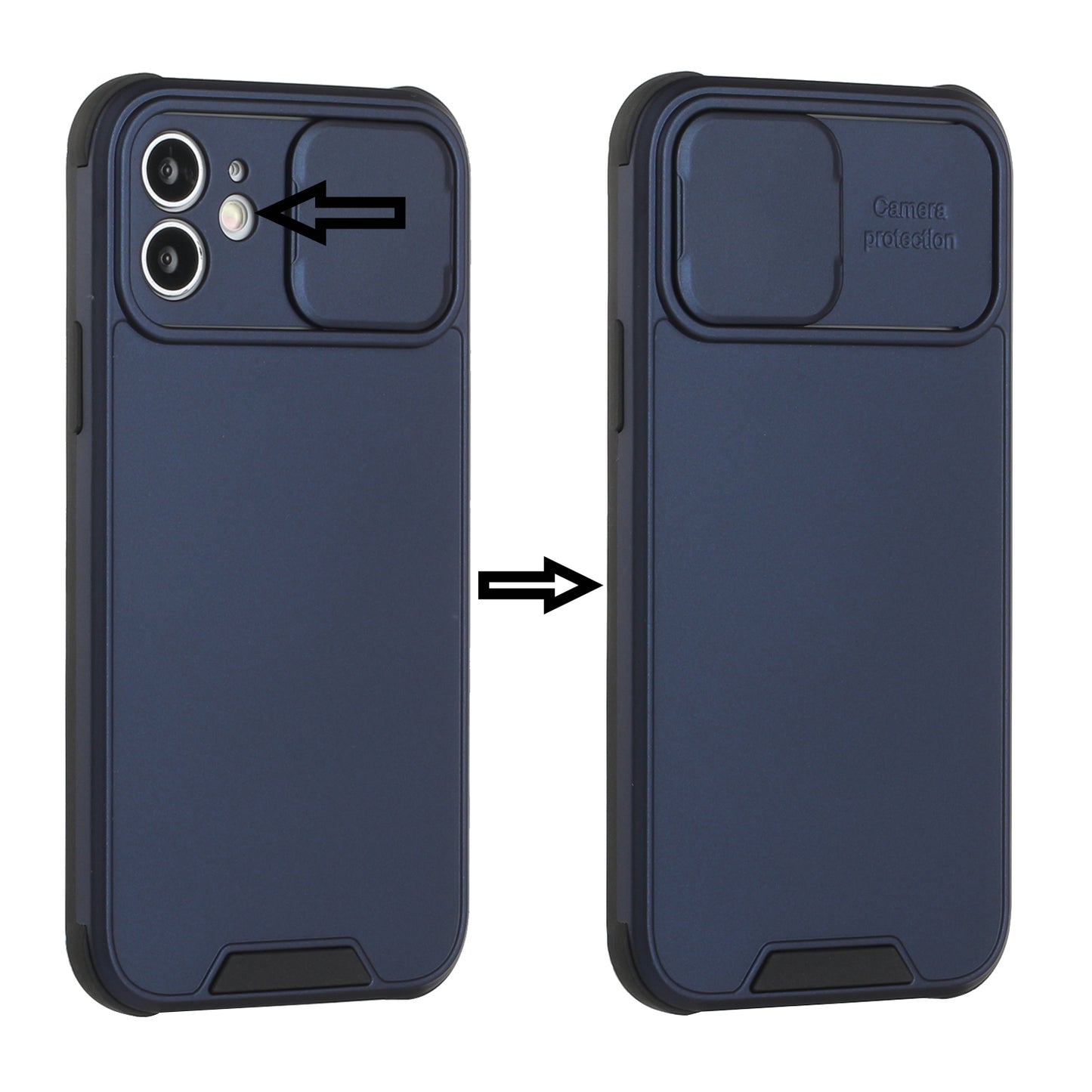Apple iPhone 13 Pro Heavy Duty Camera Protection Shockproof Hybrid Case Cover - Blue (1102766)