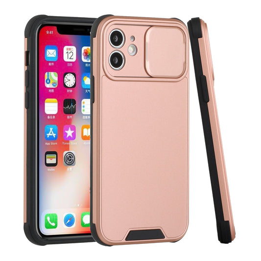 Apple iPhone 13 Pro Max Heavy Duty Camera Protection Shockproof Hybrid Case Cover - Rose Gold (1102747)