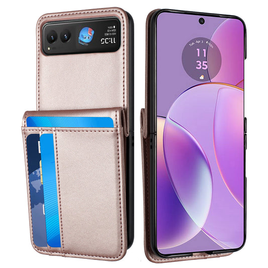 Motorola Razr2025/ 2024 Card Slot Wallet Holder Case Cover - Rose Gold (1107144)