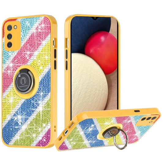 Samsung A52 5G Crystal Diamond Bling Magnetic Ring Stand Case Cover - Colorful  (1101577)