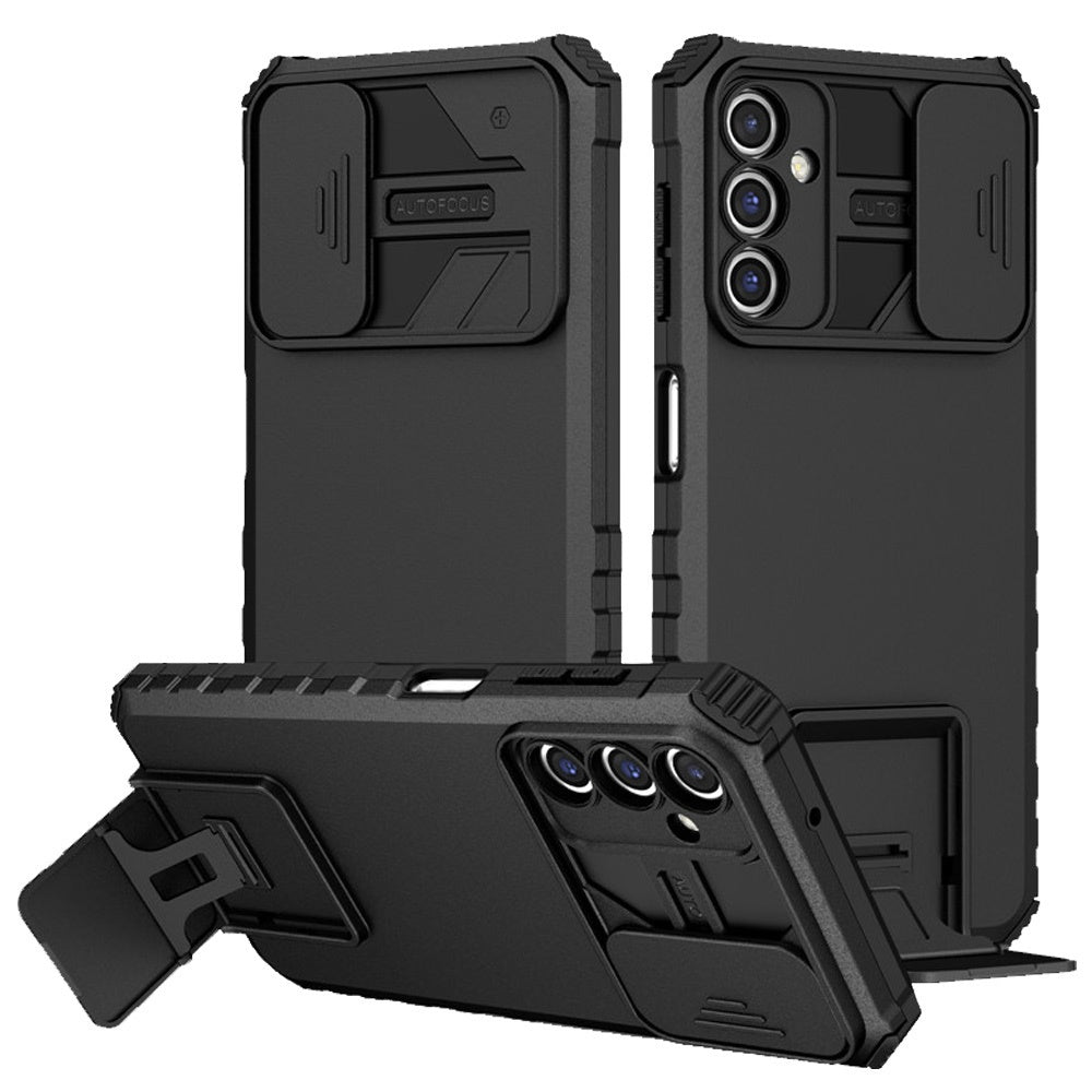 Samsung A17 5G Easy Viewing Kickstand Camera Protection Hybrid Case Cover - Black ( 1108023) (MSRP $49.99)