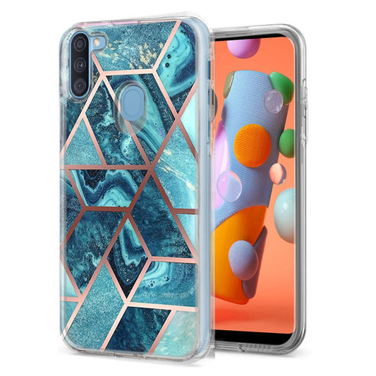 Samsung Galaxy A11 Electroplated Design Hybrid Case Cover - Universe (110074)
