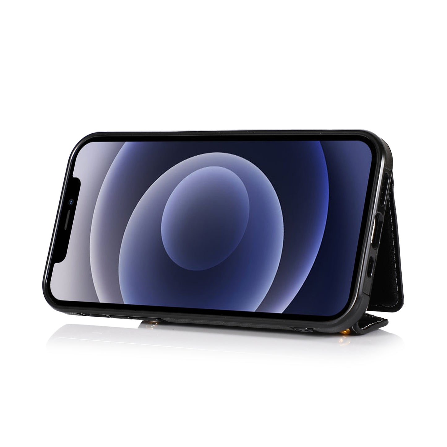 Moto G Play 2021 ELEGANT Wallet Case ID Money Holder Case Cover - Black (1101377)