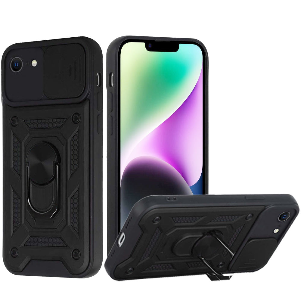 iPhone 17E / 16E  ELITE Camera Push Magnetic Ring Stand Hybrid - Black ( 1107613) (MSRP $39.99)